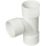 FloPlast Solvent Weld Equal Tees White 32mm 3 Pack