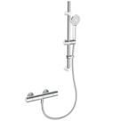 Bristan Vanta Rear-Fed Exposed Chrome Thermostatic Bar Mixer Shower & Kit