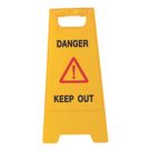 Essentials Danger Keep Out A-Frame Safety Sign 600mm x 290mm