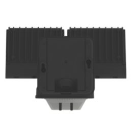 Brackenheath iSpot Swivel Outdoor LED Twin floodlight With PIR & Photocell Sensor Black 16.5W 2100lm