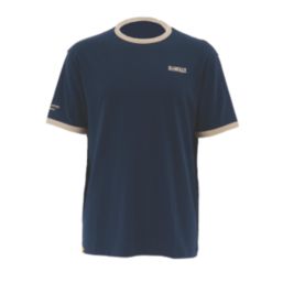 DEWALT Wilbury Short Sleeve T-Shirts Djion & Navy X Large 45-47" Chest 2 Pack