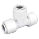 FloPlast FloFit+ Plastic Push-Fit Equal Tees 15mm 5 Pack