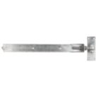 GateMate Matt Silver Straight Adjustable Bands & Hooks 165mm x 24" x 600mm 2 Pack