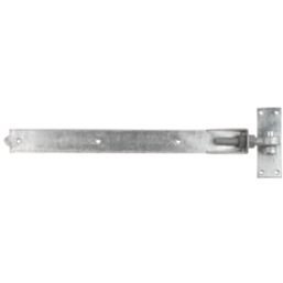 GateMate Matt Silver Straight Adjustable Bands & Hooks 165mm x 24" x 600mm 2 Pack