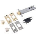 Smith & Locke Electro Brass/Satin Chrome Tubular WC Dead Bolt 101mm Case - 80mm Backset