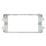 Hager Sollysta WMGF34 3/4-Module Grid Frame