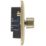 British General Nexus Metal 1-Gang 2-Way LED Dimmer Switch  Antique Brass