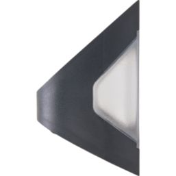 Luceco Prysm
 Outdoor LED Solar-Powered Wall Light, USB Rechargeable With PIR Sensor Black 300lm