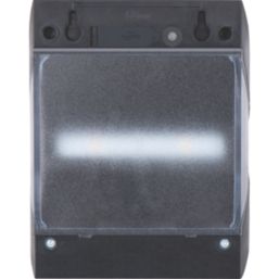 Luceco Prysm
 Outdoor LED Solar-Powered Wall Light, USB Rechargeable With PIR Sensor Black 300lm