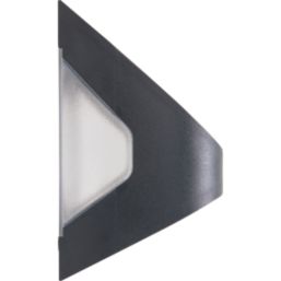 Luceco Prysm
 Outdoor LED Solar-Powered Wall Light, USB Rechargeable With PIR Sensor Black 300lm