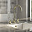 ETAL Cuthbert Dual Lever 3-Hole Kitchen Tap Polished Brass