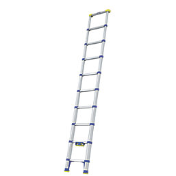 Werner  Anodised Aluminium & Plastic Soft-Close Telescopic Ladder 2.9m