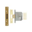 ERA  Polished Brass Euro Deadlock 61mm Case - 56mm Backset
