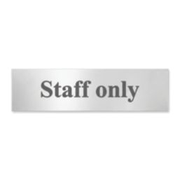 Essentials Staff Only Sign 50mm x 200mm