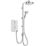 Mira Sport Max Dual with Airboost White/Chrome 9kW  Electric Shower