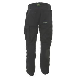Apache Bancroft Work Trousers Black/Grey 34" W 33" L