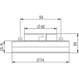 Sylvania ToLEDo Microlynx V2 830 SL GX53 Capsule LED Light Bulb  650lm 6.5W