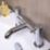 ETAL Bounce Chrome 142mm Deck Mounted Lever 2 Tap Holes Bath Mixer Tap