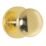 Carlisle Brass Mushroom Mortice Knob 61mm Pair Polished Brass