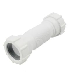 Flomasta  Flexible Compression Waste Pipe White 32-36mm x 157-242mm