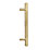 Elite Knobs & Handles Kensington Knurled T Bar Handle Brushed Brass 180mm
