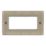 LAP  4-Module Modular Faceplate Antique Brass