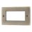 LAP  4-Module Modular Faceplate Antique Brass