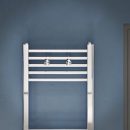 Flomasta 1800mm x 400mm 1858BTU Chrome Flat  Towel Radiator