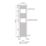 Flomasta 1800mm x 400mm 1858BTU Chrome Flat  Towel Radiator