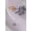 Top-Fix Slotted Push Button Basin Waste Chrome 60mm