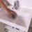 Top-Fix Slotted Push Button Basin Waste Chrome 60mm