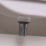 Top-Fix Slotted Push Button Basin Waste Chrome 60mm
