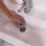 Top-Fix Slotted Push Button Basin Waste Chrome 60mm