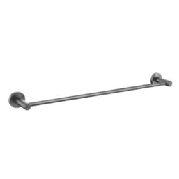 Bristan  Round Towel Rail Gun Metal Grey 595mm x 72mm x 48mm