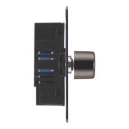 LAP  2-Gang 2-Way LED Dimmer Switch  Black Nickel with Colour-Matched Inserts