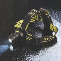 Stanley   LED Head Torch Black & Yellow 300lm