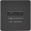 Knightsbridge  10AX 1-Gang TP Fan Isolator Switch Matt Black