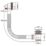 ETAL Freeflow Matt Black Square Head Bath Overflow Filler Tap  With Clicker Waste