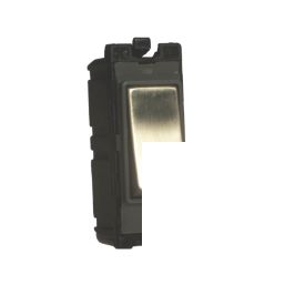 Varilight PowerGrid 20AX Grid SP Control Switch Brushed Steel  with Colour-Matched Inserts