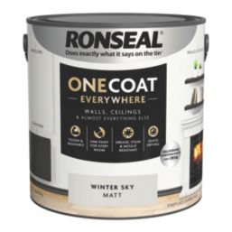 Ronseal 2.5Ltr Winter Sky Matt Emulsion Multi Surface Paint
