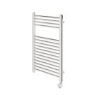 Flomasta 800mm x 500mm 853BTU Chrome Flat Electric Towel Radiator