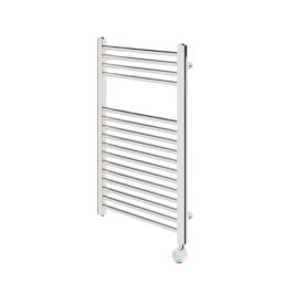 Flomasta 800mm x 500mm 853BTU Chrome Flat Electric Towel Radiator