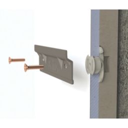 Bullfix SOL-BRK-U4 Plasterboard Kitchen Cabinet Mounting Kit 40mm x 130mm 4 Pack