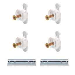 Bullfix SOL-BRK-U4 Plasterboard Kitchen Cabinet Mounting Kit 40mm x 130mm 4 Pack