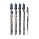 Spyder   Wood T-Shank Jigsaw Blades 5 Piece Set