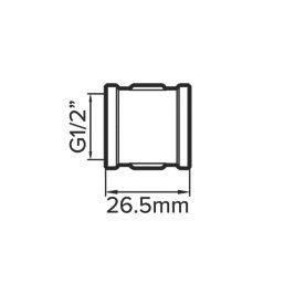 Flomasta Female Socket 1/2" x
