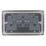 Hager Sollysta WRSS82BSB  13A 2-Gang 2P+E Switched Socket Brushed Stainless Steel  with Black Inserts