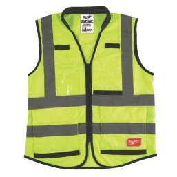 Milwaukee Premium Hi-Vis Vest Yellow 2X Large / 3X Large 46" Chest