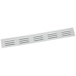 Map Vent Fixed Louvre  Vent Satin Silver 466mm x 51mm