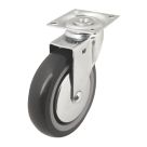 Essentials Heavy Duty TPR Swivel Castor 100mm Grey